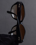 "Christian Dior" Vintage logo hinge oversized sunglasses