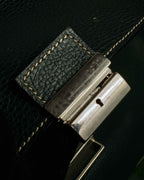 "E. MARINELLA Sottobraccio" Slide closure design 2way leather bag