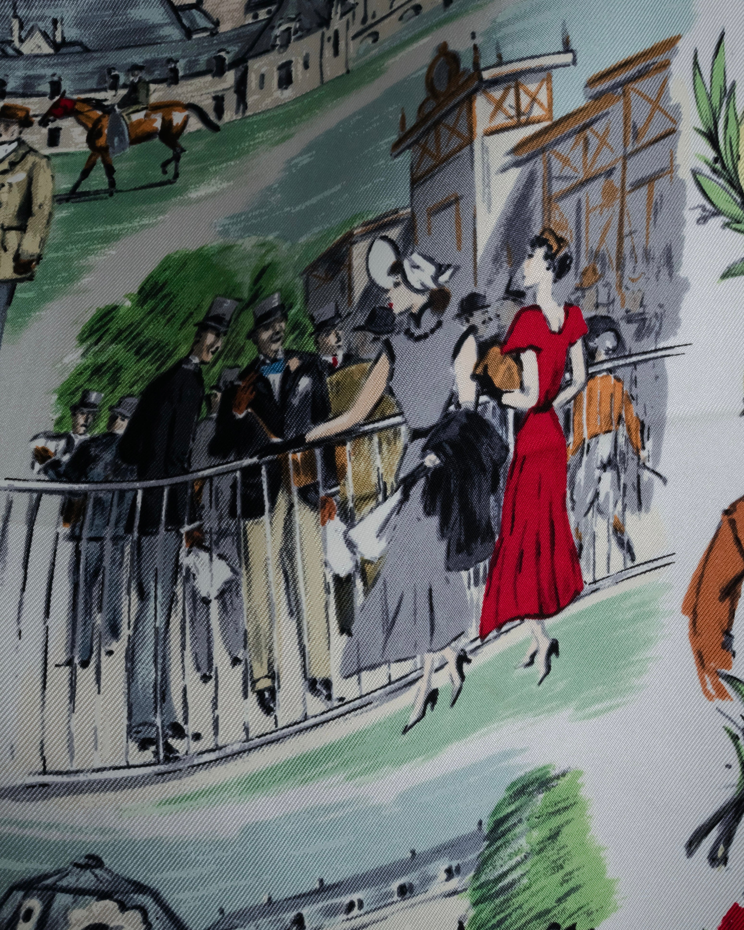 -SPECIAL- “HERMÈS” 70’s-80’s Chantilly carré 45 scarf