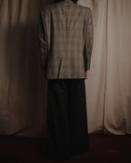 "BALENCIAGA" Windowpane checked tailored blazer
