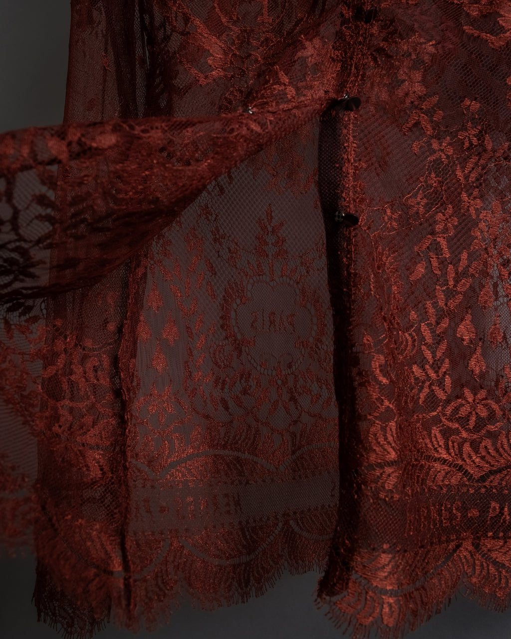 -SPECIAL- "HERMES" 00's Jean-Paul Gaultier Era Engineered Lace Shirt