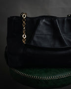 “Salvatore Ferragamo” 2010’s Gancini chain leather tote bag
