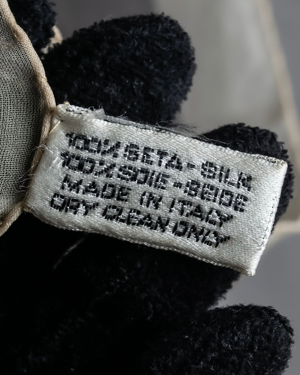 "CHANEL" Coco mark grid pattern silk scarf