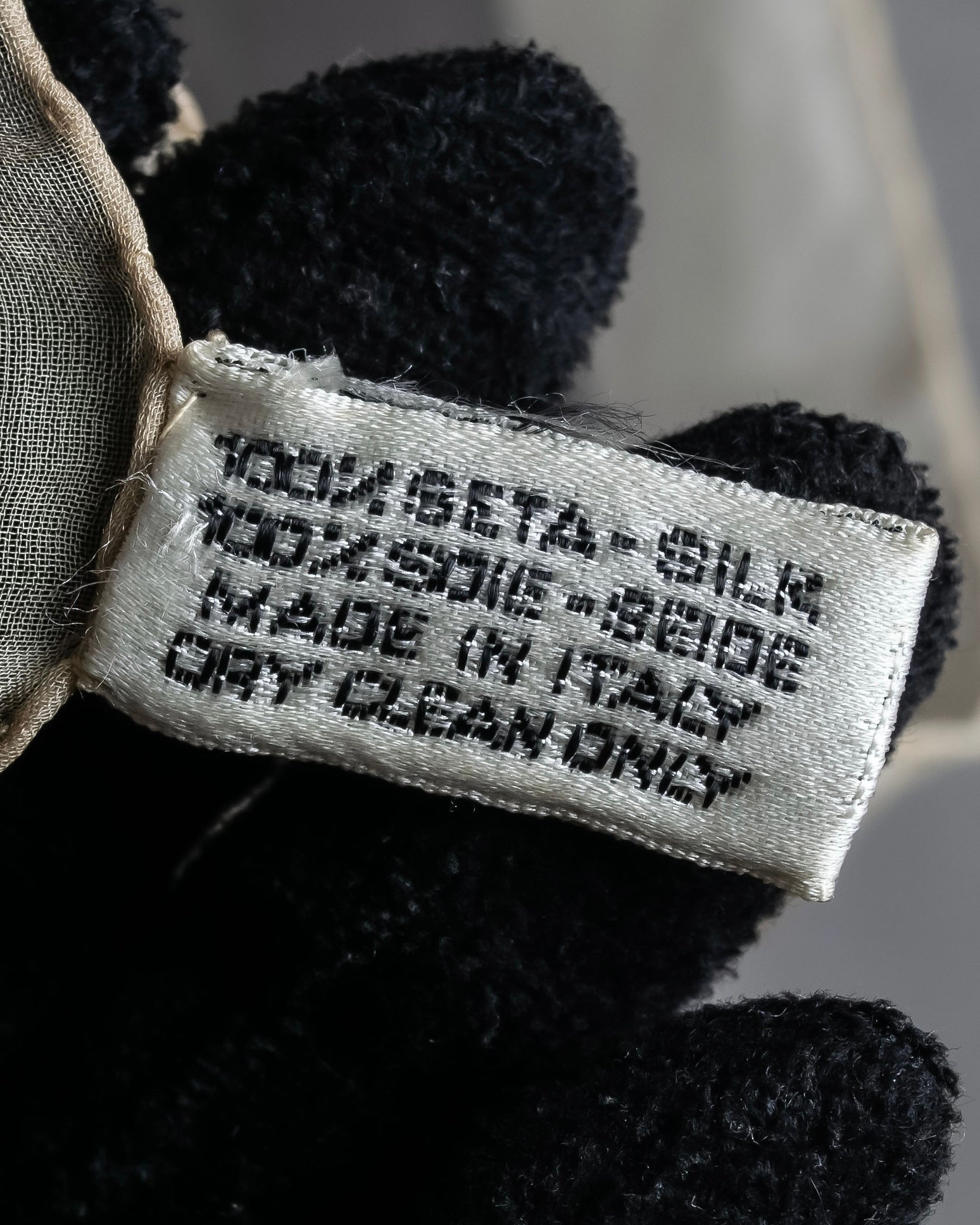 "CHANEL" Coco mark grid pattern silk scarf