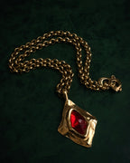 –SPECIAL– “Yves Saint Laurent”
80’s-90’s Sculptural red stone statement necklace