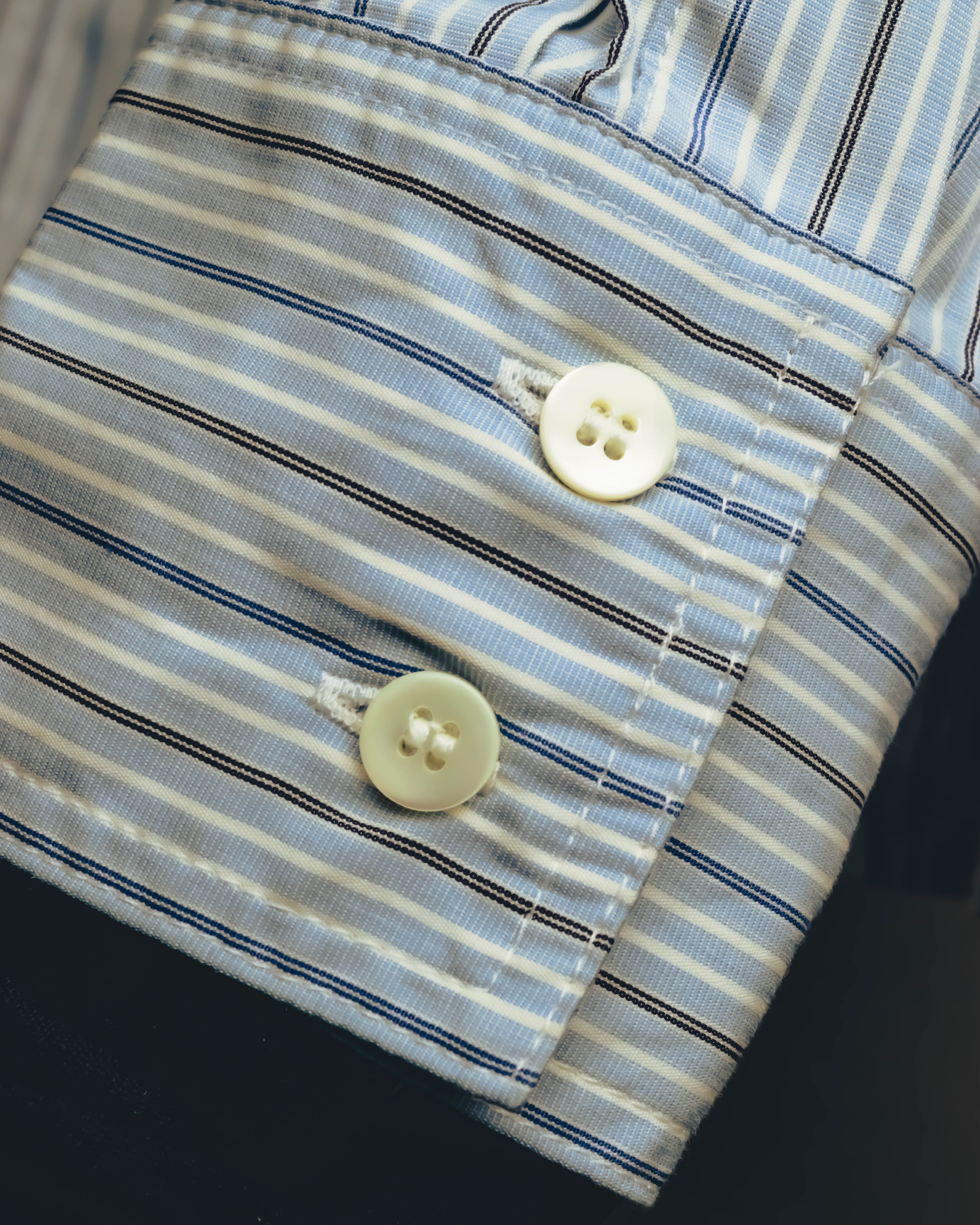 -SPECIAL- "Maison Margiela" 20AW Conceptual double button striped shirt