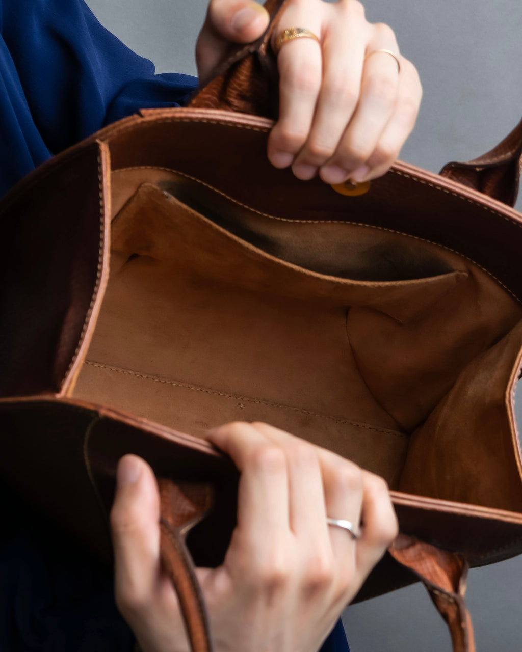 "LOEWE" Vintage texture tote bag