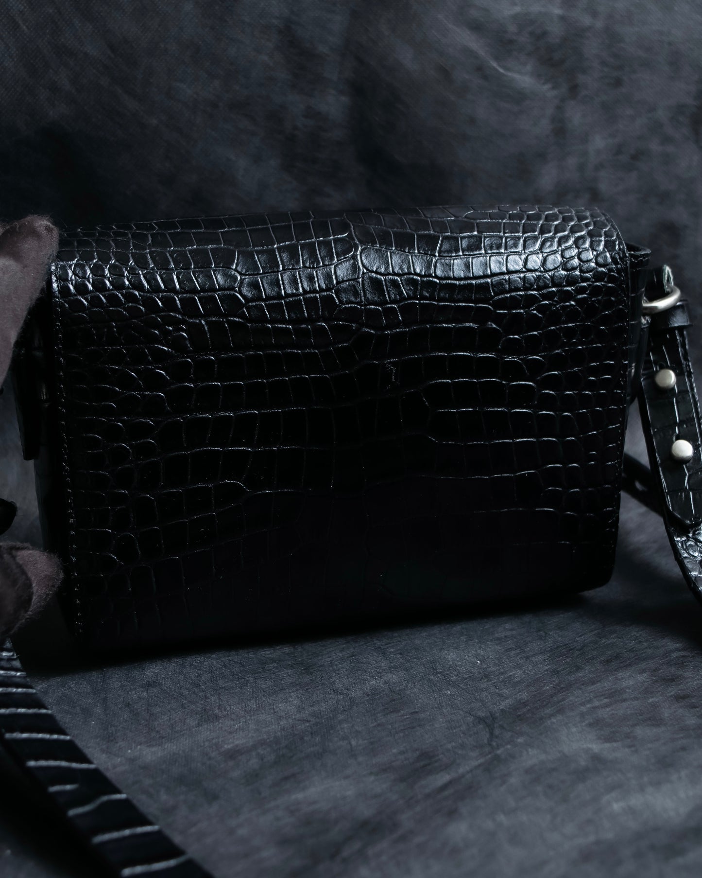 "DRIES VAN NOTTEN" Crocodile leather shoulder bag