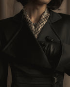 -SPECIAL- "YVES SAINT LAURENT rive gauche" 03 year Tom Ford period corset design long coat