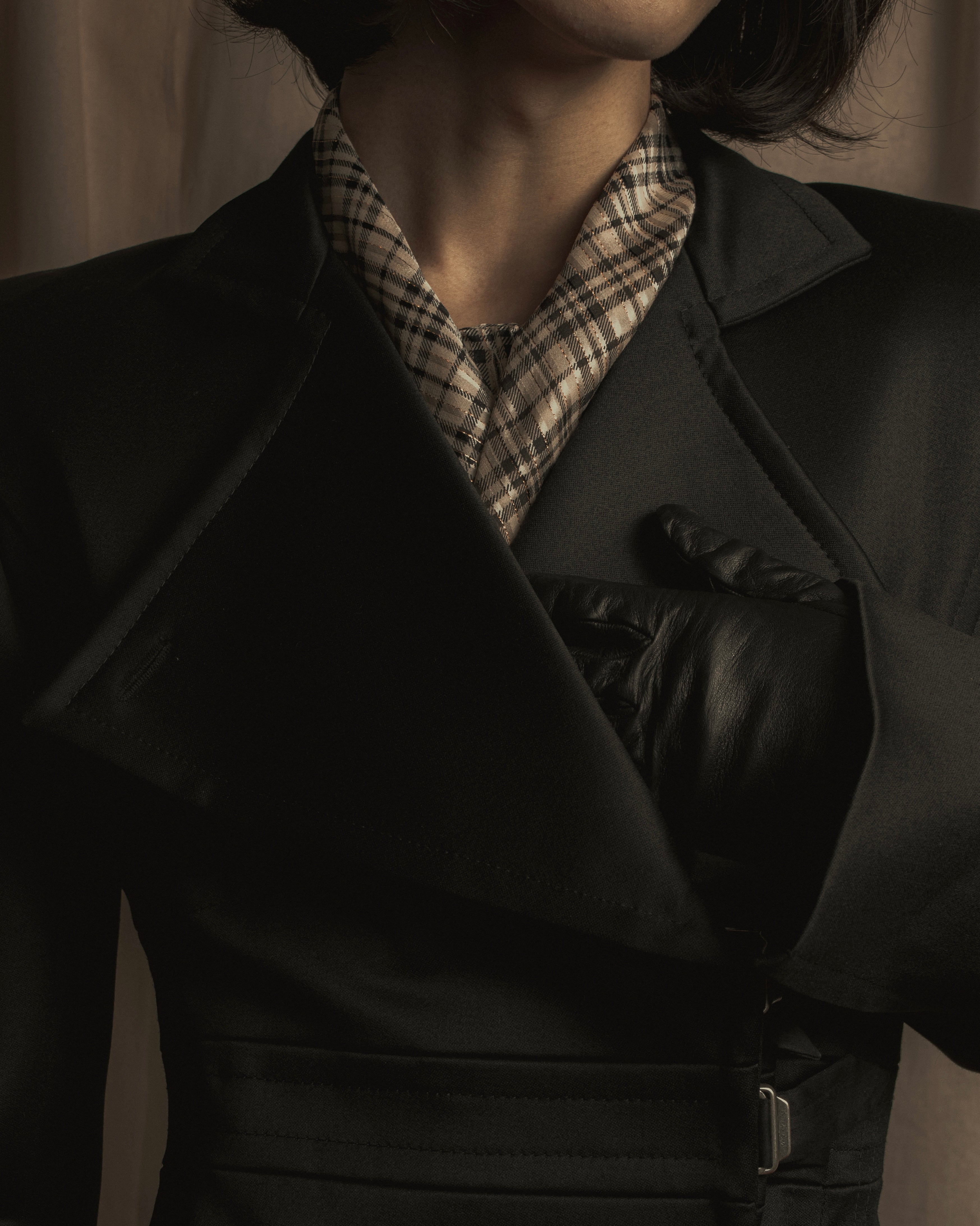 -SPECIAL- "YVES SAINT LAURENT rive gauche" 03 year Tom Ford period corset design long coat