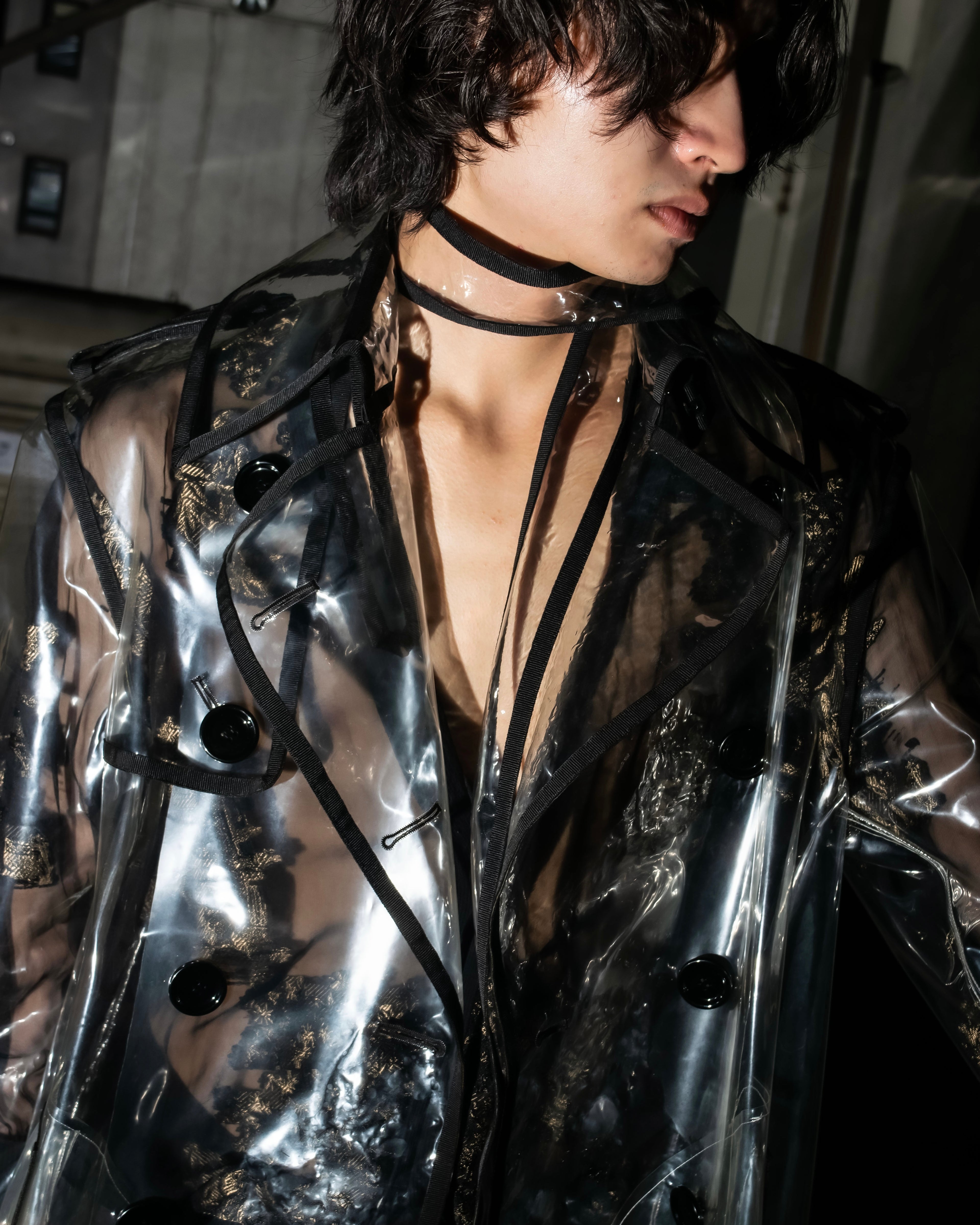 "DOLCE &amp; GABBANA" 23SS PVC material oversize trench coat