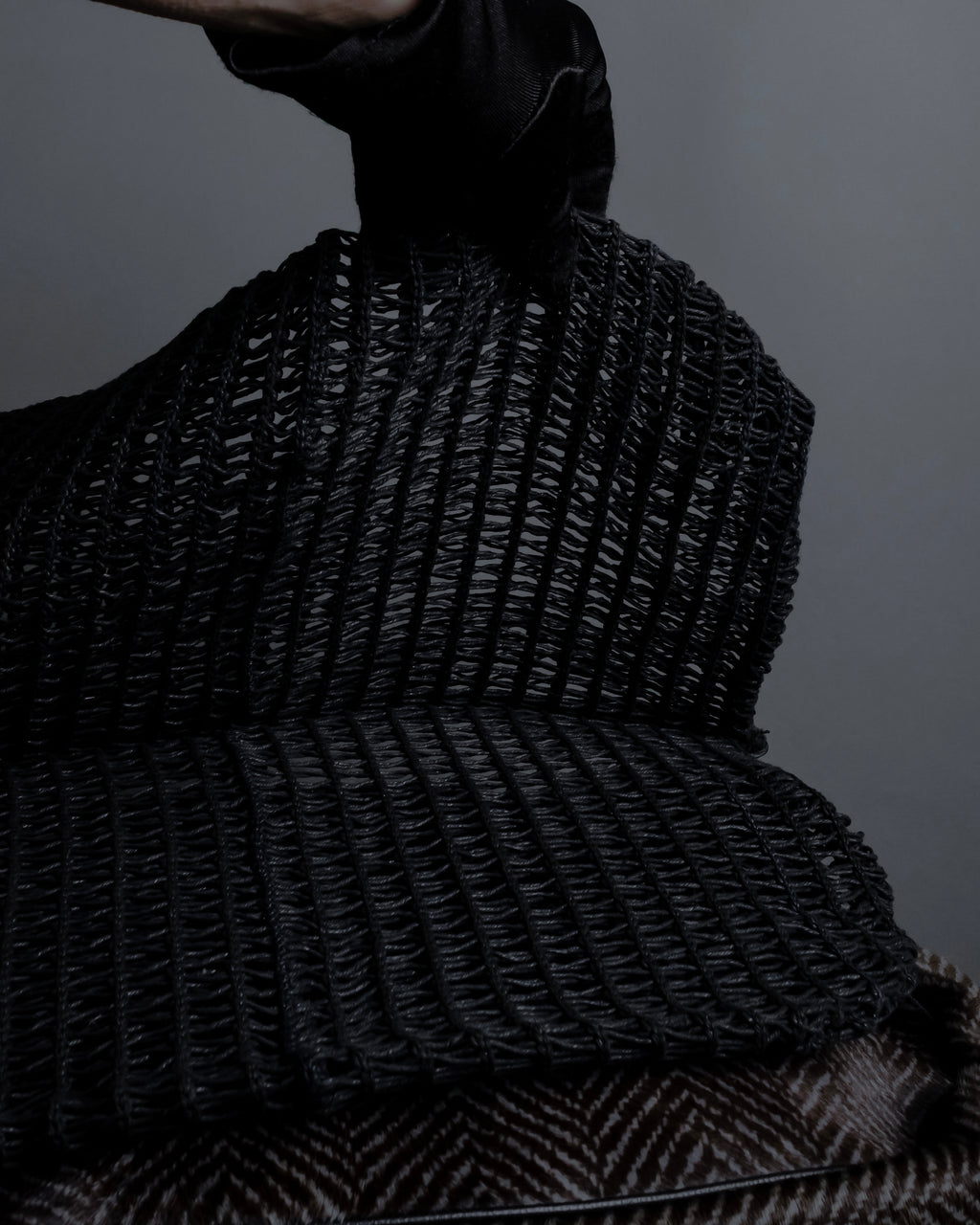 "JIL SANDER" Large flap design Harako leather shoulder bag