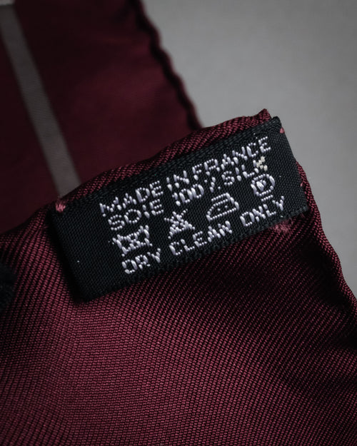 “HERMÈS” 2002-2009 Bolduc silk carré scarf