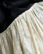 "Christian Dior" Jacquard balloon sleeve dress pullover