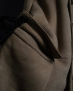 -SPECIAL- "LOEWE" 90's-10's Fur collar cordero lambskin long coat