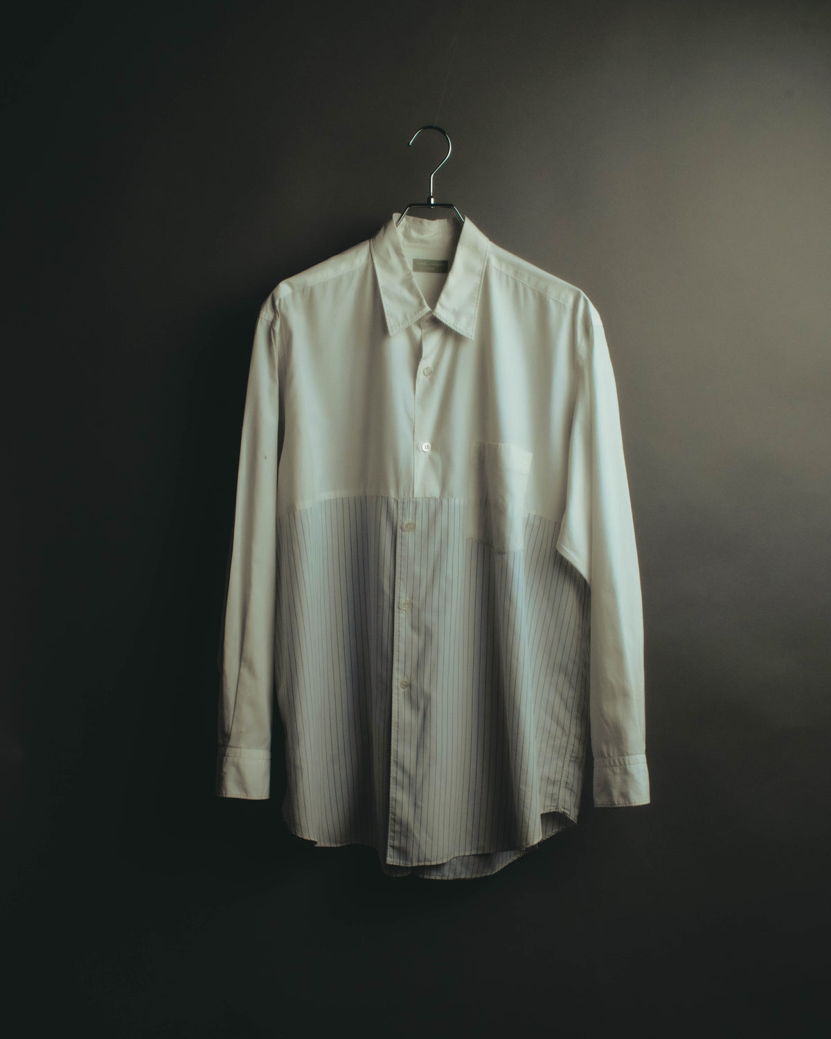 "COMME des GARÇONS HOMME" 90's-00's Patchwork long-sleeve shirt