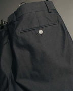 -SPECIAL- “HERMÈS” 1998-00’s Leather trimmed tailored trousers