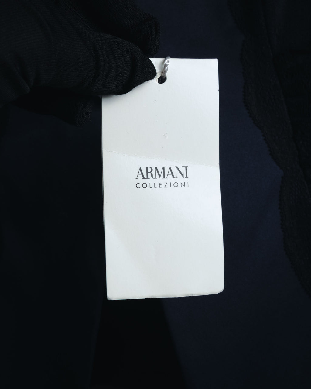 "ARMANI COLLEZIONI" Sheer lace layered tailored jacket