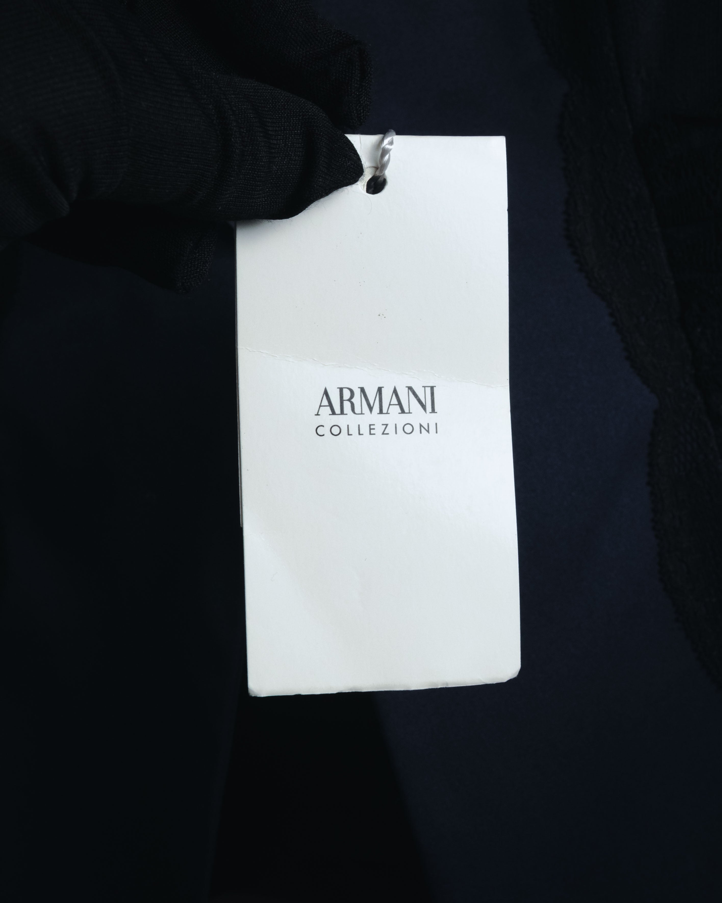 "ARMANI COLLEZIONI" Sheer lace layered tailored jacket