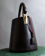 "KENZO" Camouflage design drawstring leather bag