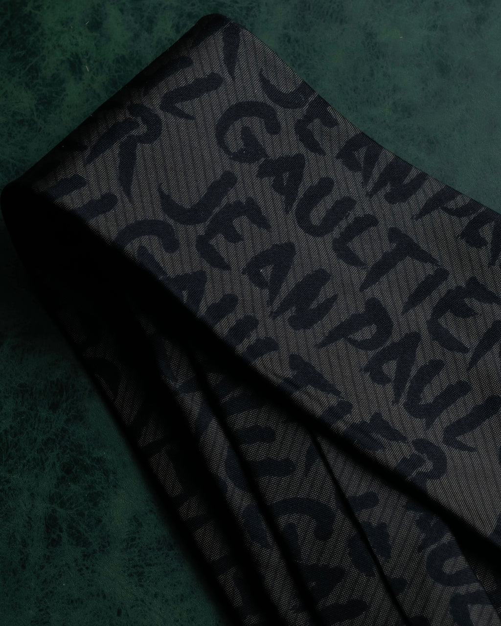 "JEAN PAUL GAULTIER" Typography logo pattern silk neck tie