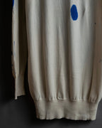 "Alexander McQueen" Painted oversized V-neck knit