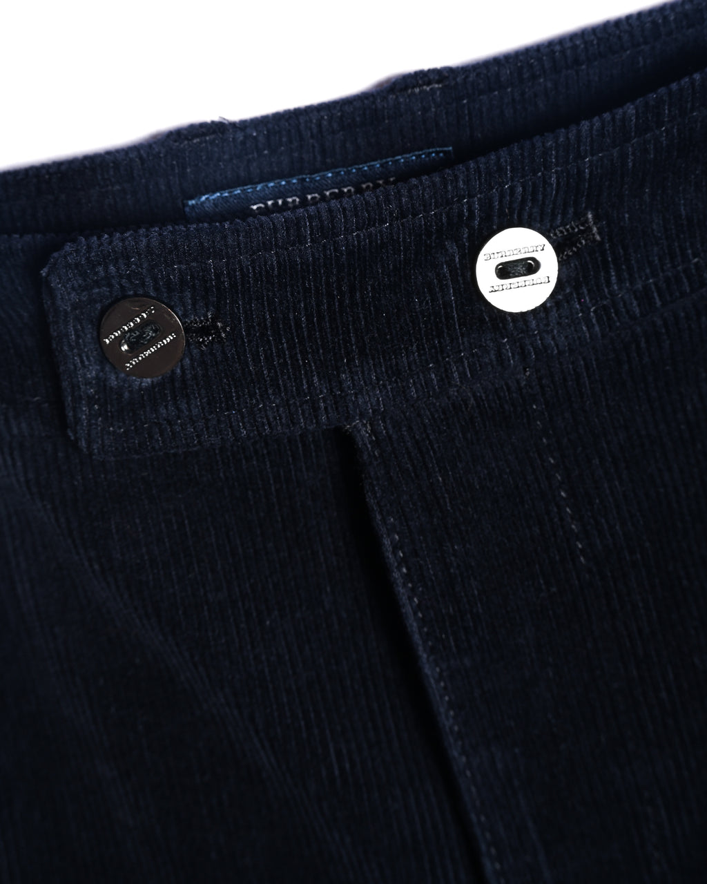BURBERRY/ Slim Fit Single Breasted Corduroy Set Up Black