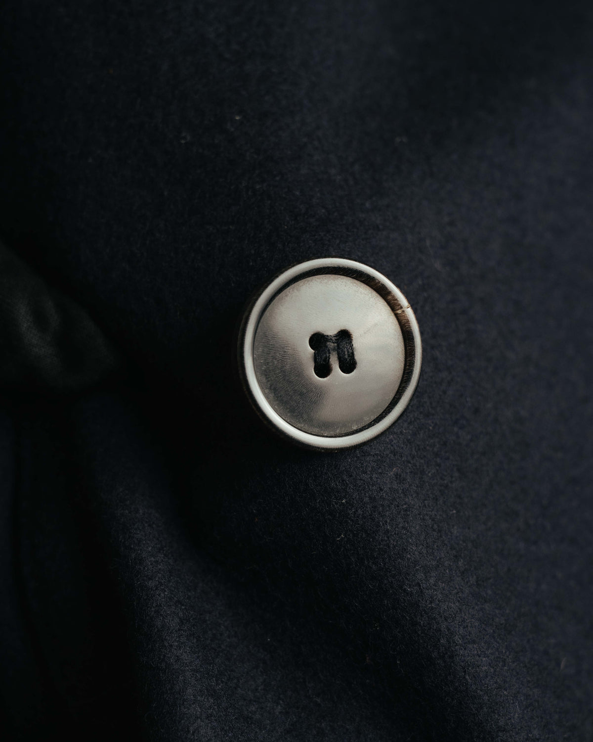 -SPECIAL- "DRIES VAN NOTEN" 10's Sculptural wide lapel double breasted wool coat
