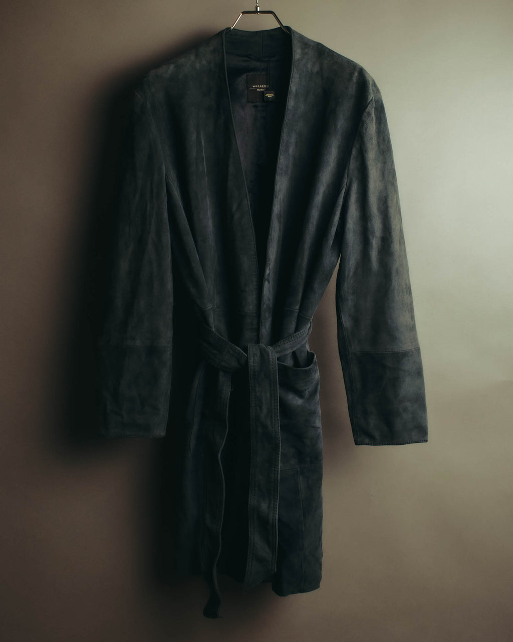 "WEEKEND Max Mara" 10's Soft suede goat leather robe coat
