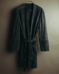 "WEEKEND Max Mara" 10's Soft suede goat leather robe coat