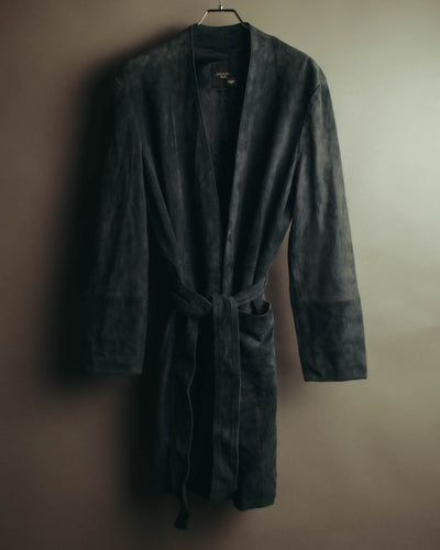 "WEEKEND Max Mara" 10's Soft suede goat leather robe coat