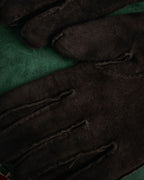 –SPECIAL– “HERMES” 80’s-90’s Cashmere lined suede driving gloves