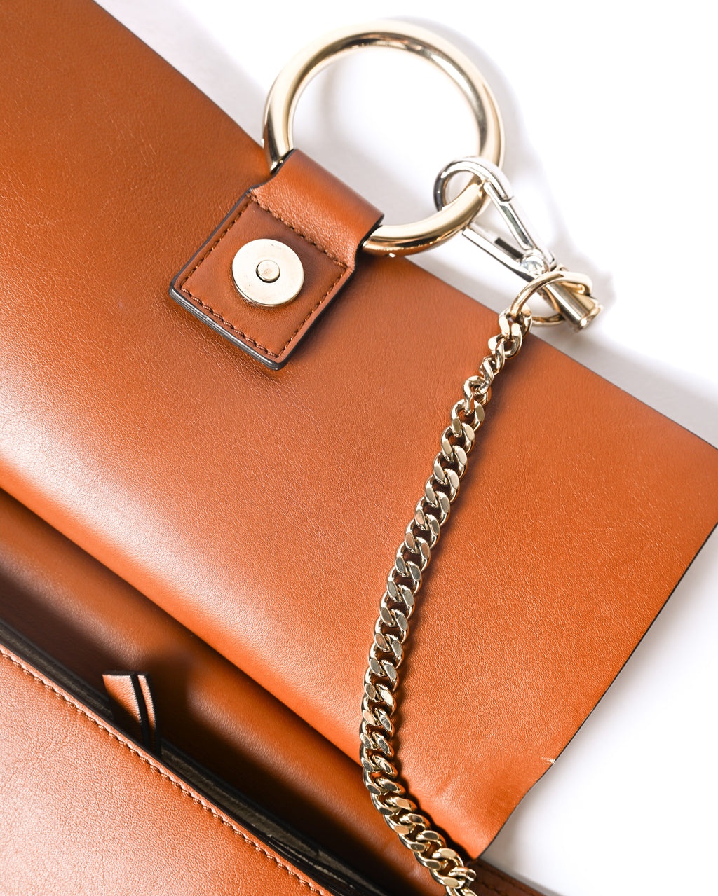Chloe by Clare Waight Keller/ 2015 “Faye” Beautiful Suede Calf Skin Shoulder Bag Brown