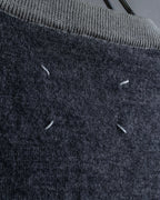 "Maison Martin Margiela" 2008SS two-tone V-neck knit