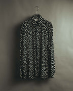 -SPECIAL- "Saint Laurent" 2019-2020 Polka dot silk long sleeve shirt
