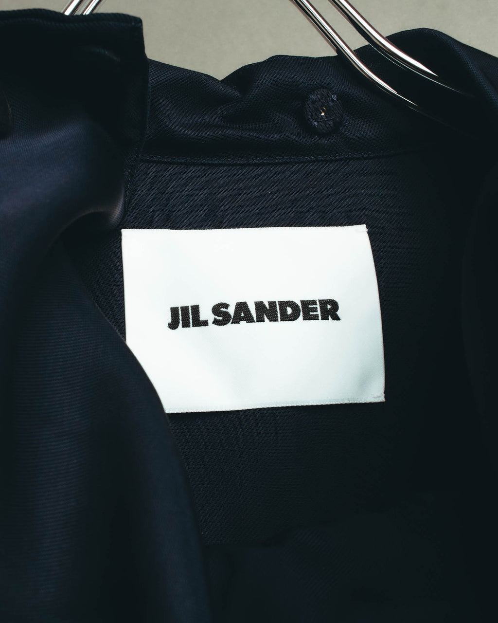 -SPECIAL- "Jil Sander" 2023 Elegant rayon skipper mock-neck shift dress