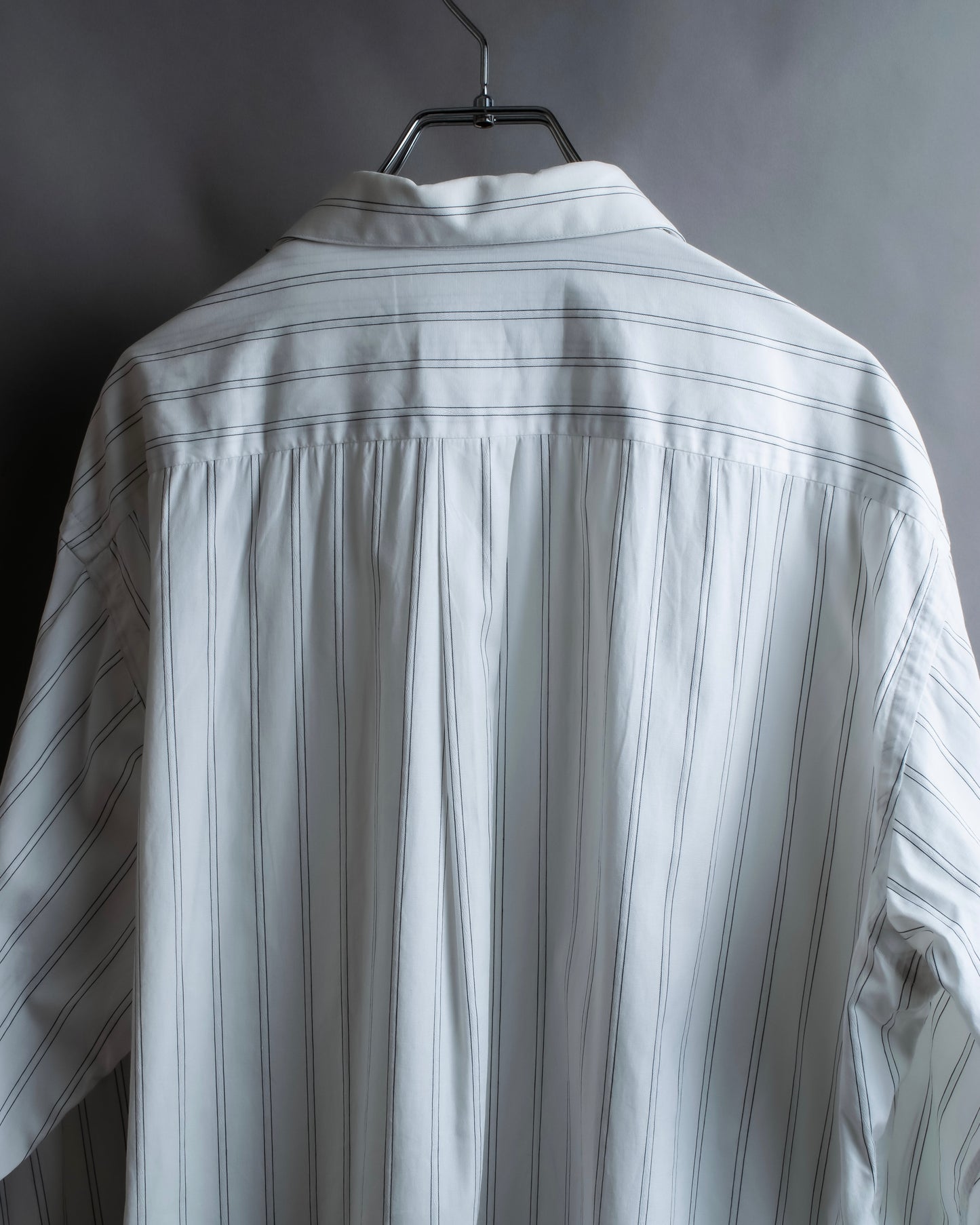 "Christian Dior" Double stripe pattern oversized shirt