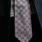 "GUCCI" 100% silk GG pattern jacquard weave neck tie