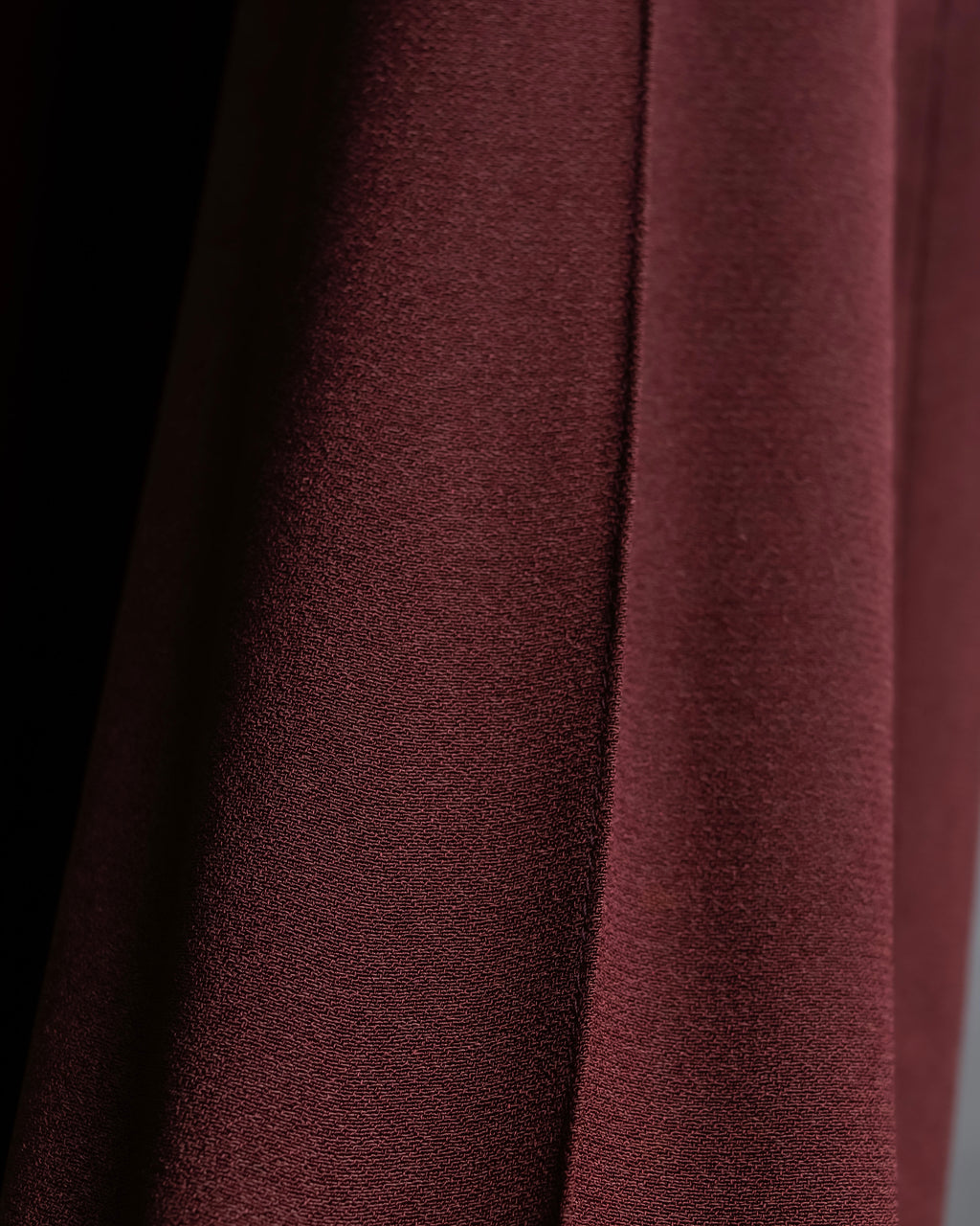 "JEAN PAUL GAULTIER" Beautiful drape burgundy wide slacks