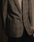 "BALENCIAGA" Windowpane checked tailored blazer