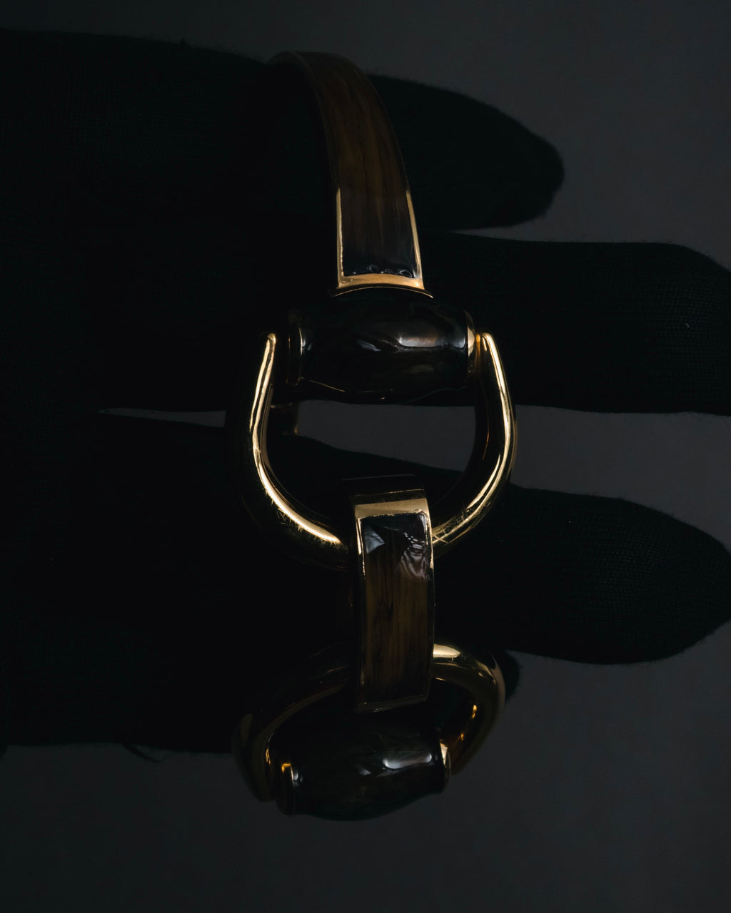 "GUCCI" 00’s Oversized horsebit link bracelet