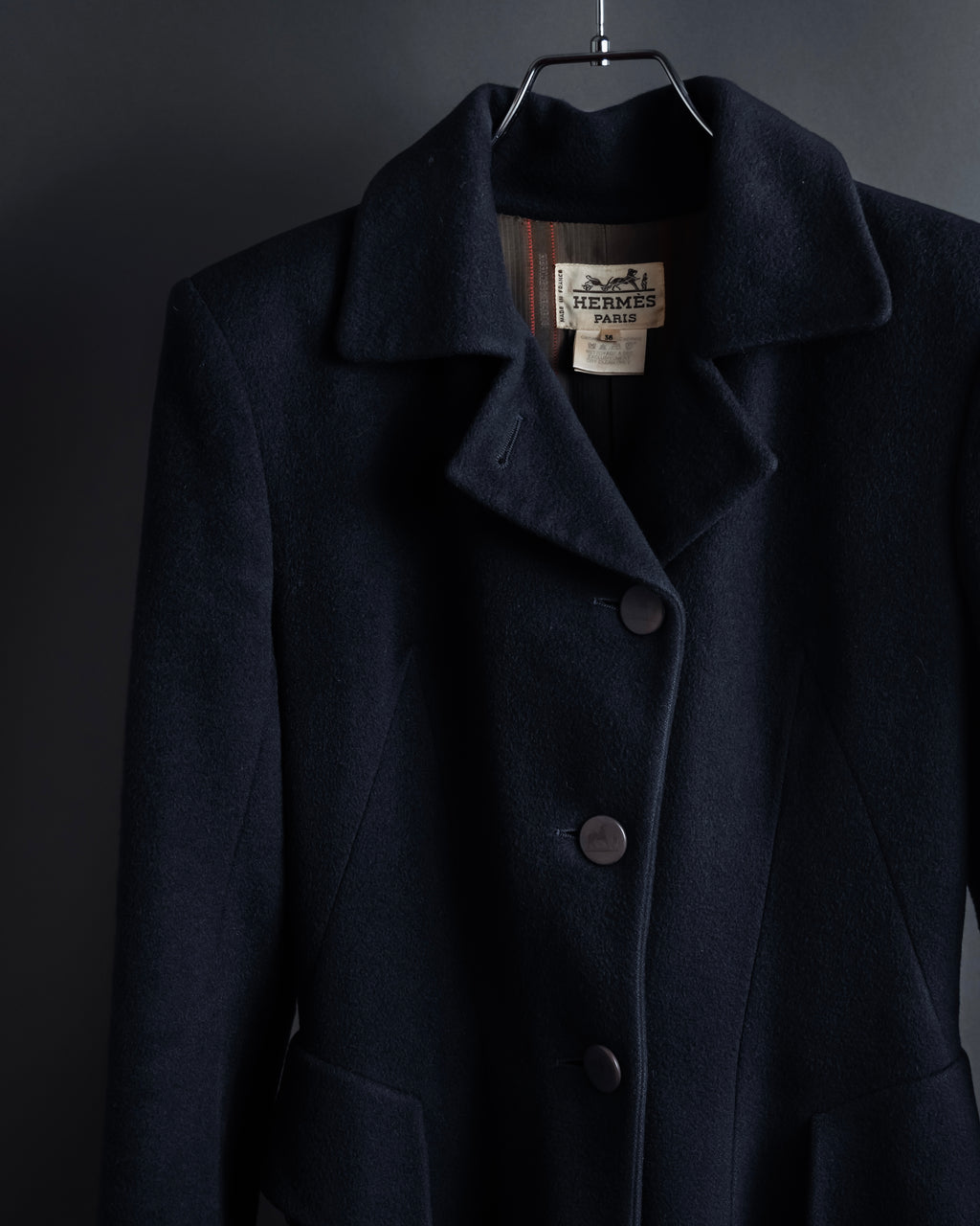 -SPECIAL- "HERMÈS Paris" 1978–1981 Atelier Prêt-à-Porter Cashmere Coat