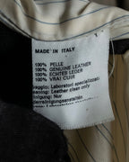 "GIORGIO ARMANI" Brushed shades suede leather long coat