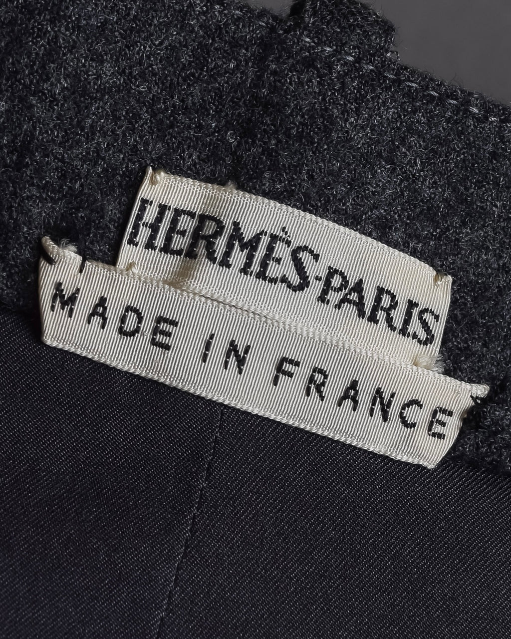 "HERMES" Margiela period semi-flared wool skirt