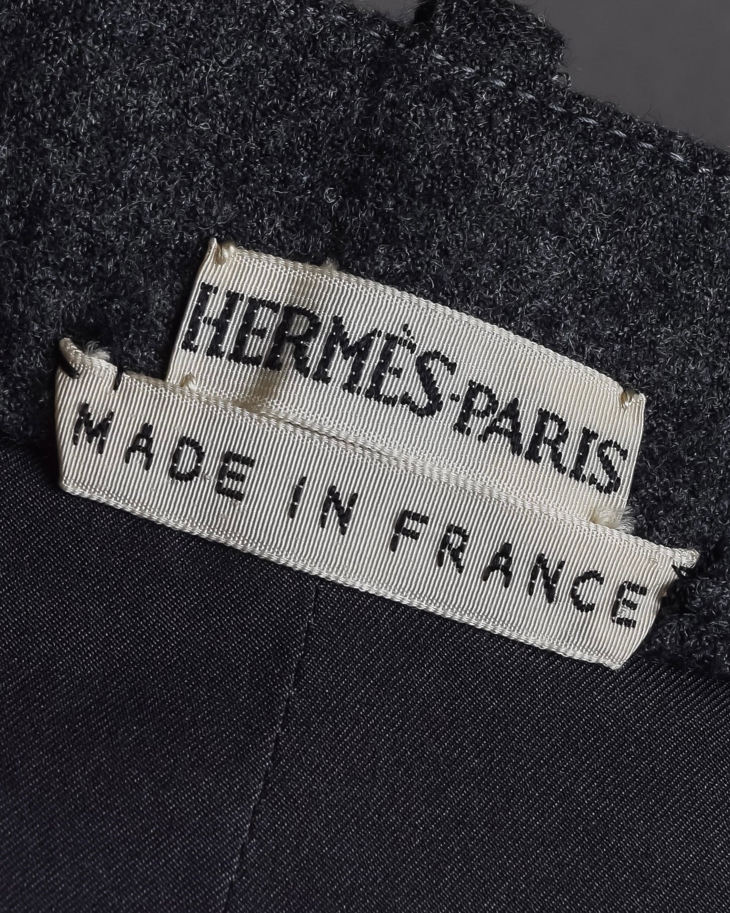 "HERMES" Margiela period semi-flared wool skirt