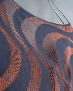 "PLEATS PLEASE ISSEY MIYAKE"
 Marble print dolman sleeve tops