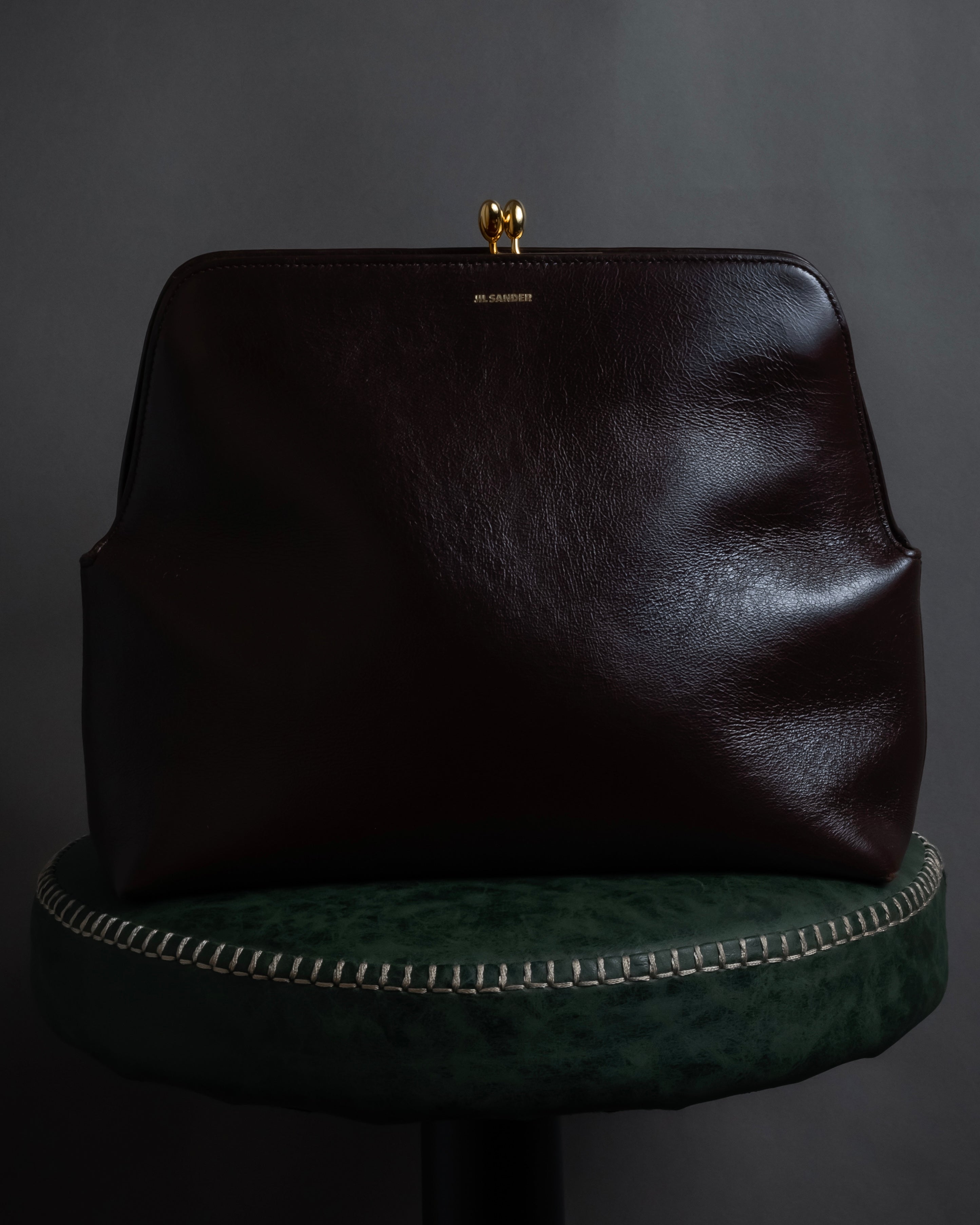 "JIL SANDER" Goji frame structured leather bag