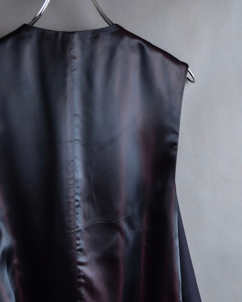 "GIORGIO ARMANI" Deep satin backed tailored wool vest