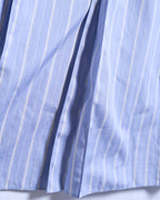 GUCCI/ 2022 Web Stripe Waist Pleats Skirt Blue