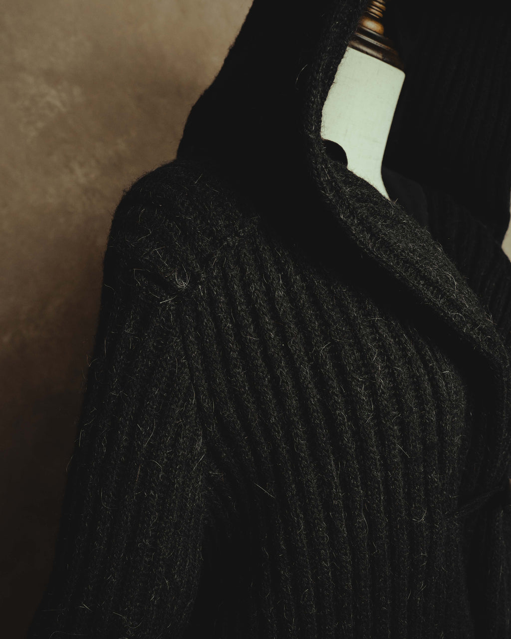 "MM6 Maison Martin Margiela" 00's-10's Alpaca blend hooded knit duffle coat